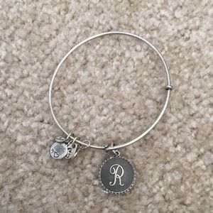 Alex & Ani Silver “R” Bracelet